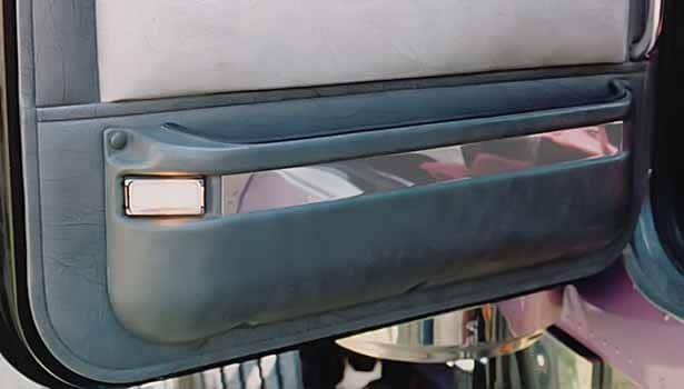 Chrome door panel shop trim