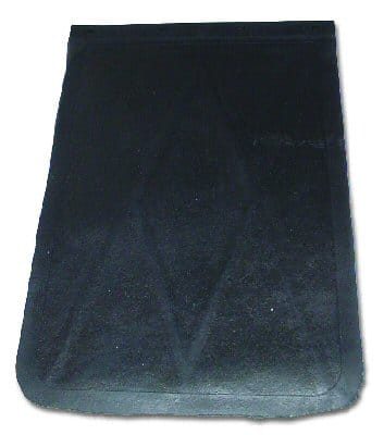 24" Plain Black Rubber Mudflap
