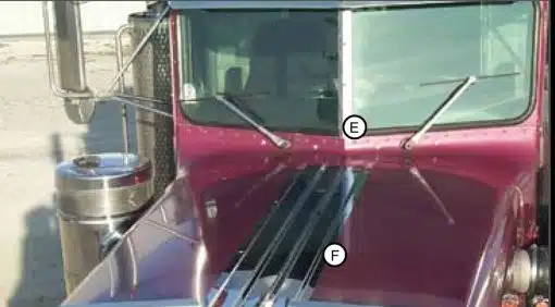 Peterbilt 359 Exterior Windshield Post Trim