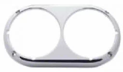 Chrome Dual Round Headlight Bezel