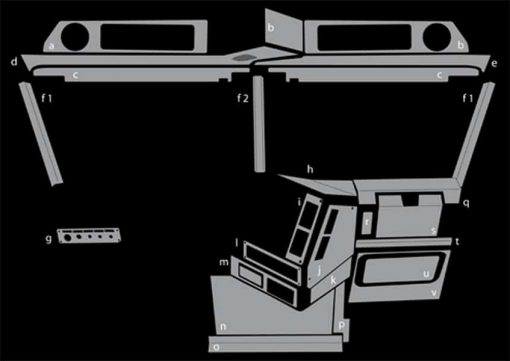 Freightliner Stainless Above Glove Box Trim