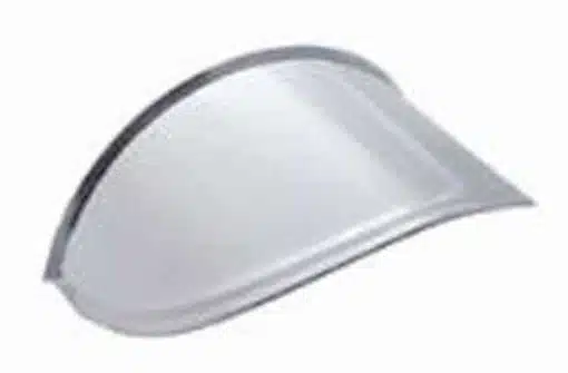 Stainless 7" Drop Headlight Visor
