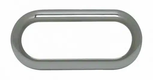 Oval Chrome Plastic Twist On Bezel