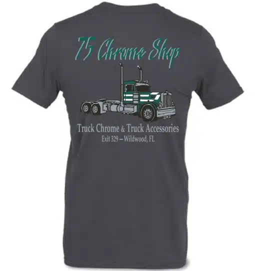 Original Old School Gray 75 Chrome Shop Truck T-Shirt