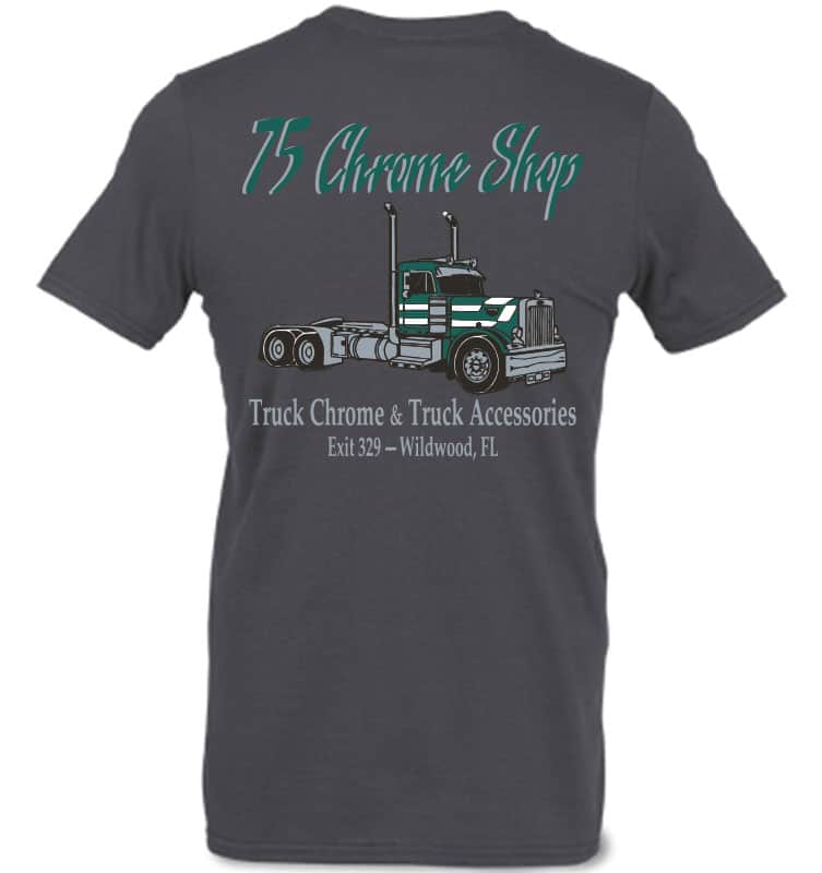 Old School 75 Chrome ShopTruck T-Shirt » 75 Chrome Shop