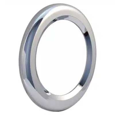 4" Chrome Plastic Round Bezel