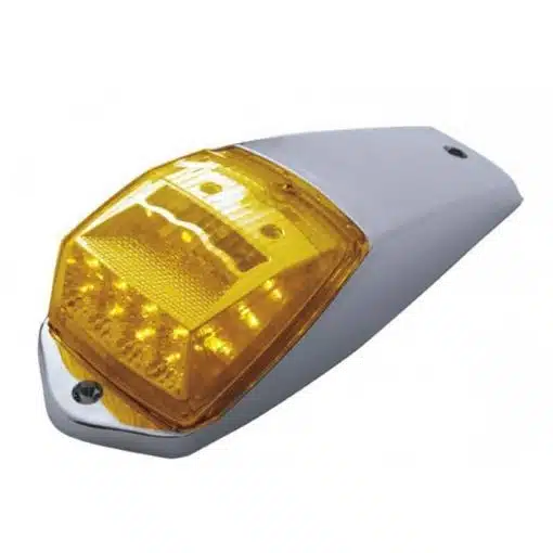 Kenworth Chrome Plastic 36 LED Amber Cab Light Kit