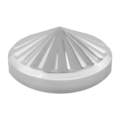#3 Rear Pin Wheel Shape Chrome Hub Caps