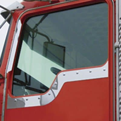 Kenworth Daylight Door Under Window Trim with Dimples