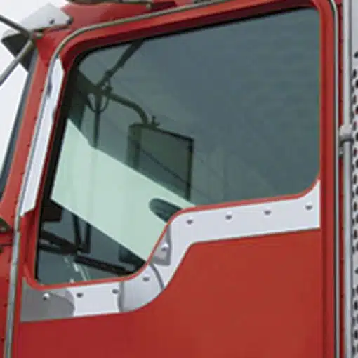 Kenworth Daylight Door Under Window Trim with Dimples