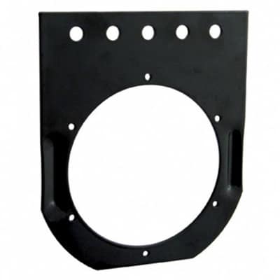 Black 4" Flush Mount Light Bracket