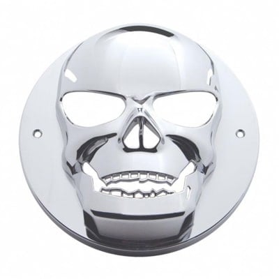 2.5" Chrome Skull Light Bezel