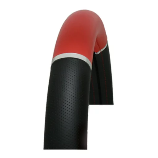 Heavy Duty 18" Steering Wheel Covers in Deluxe Accents Series Red - Image 2