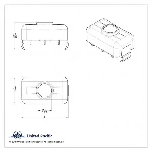 Volvo Rocker Switch Plug w/Diamonds - Image 3