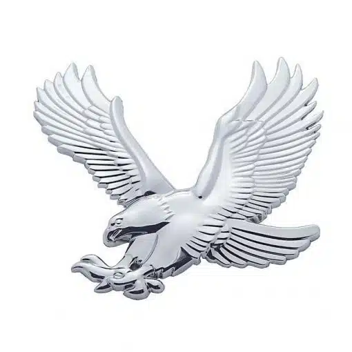 Chrome Plastic Stick On Eagle