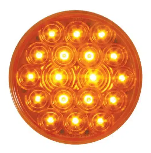 4" Amber Fleet LED Light - 18 Diodes