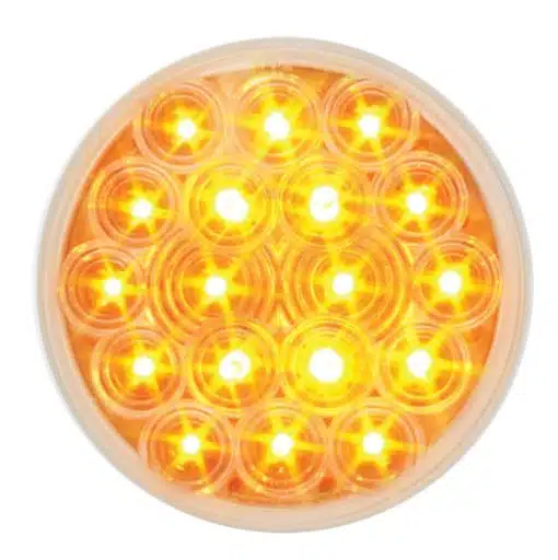 4" Amber Fleet LED Light - 18 Diodes - Image 2