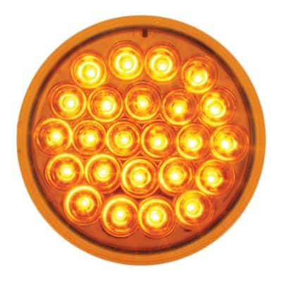 4" Amber Pearl LED Light - 24 Diodes