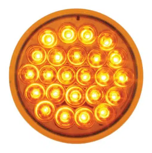 4" Amber Pearl LED Light - 24 Diodes