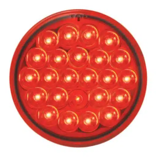 4" Red Pearl LED Light - 24 Diodes