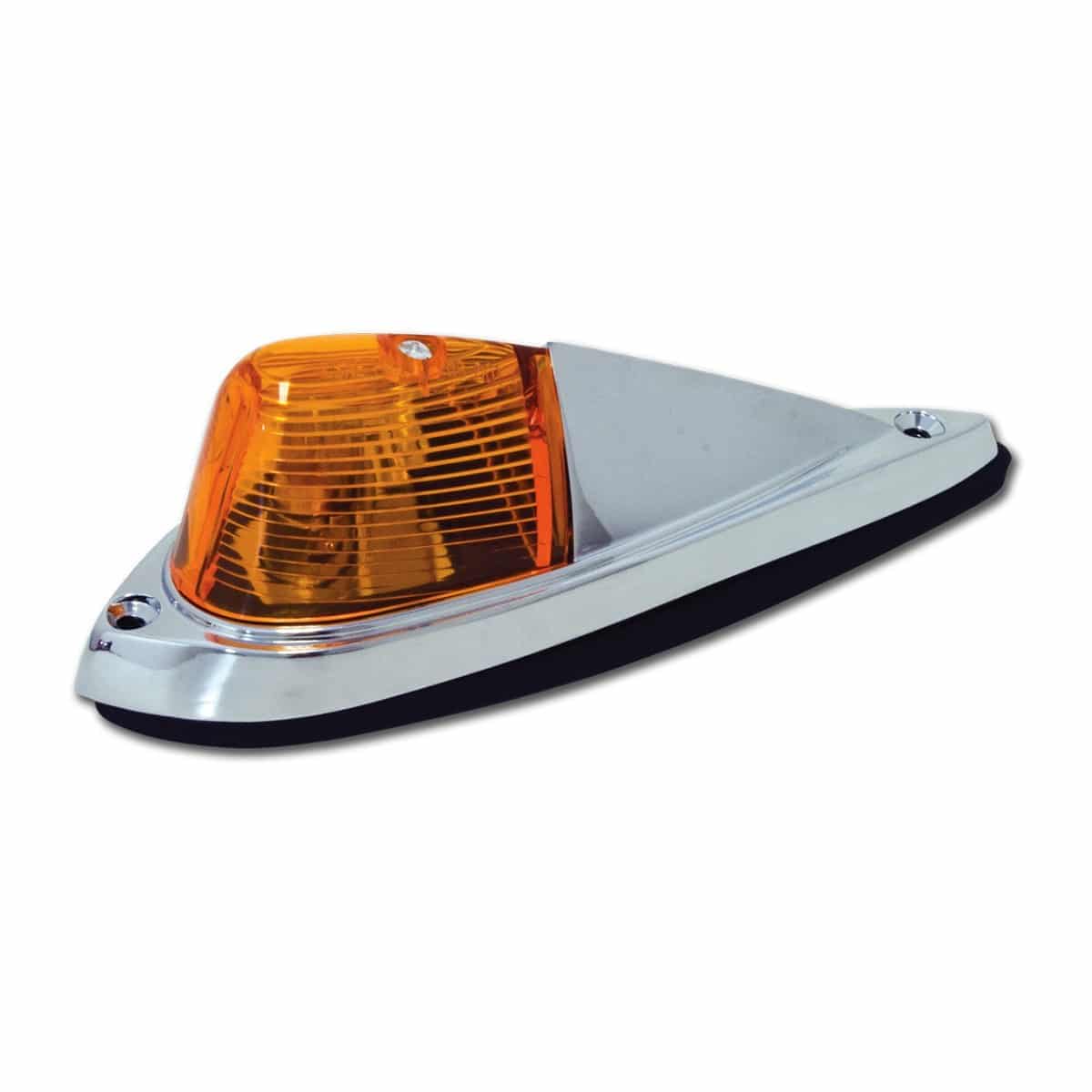 GG Grand General 89155 L Bracket with 2 Oval Pearl Amber LED Light and Stainless Steel Rim 