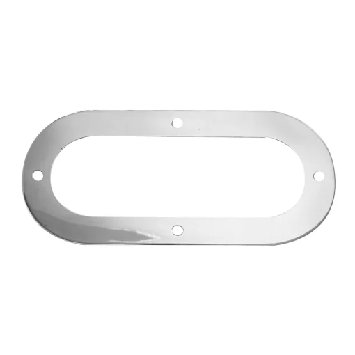Oval Chrome Holding Ring Bezel