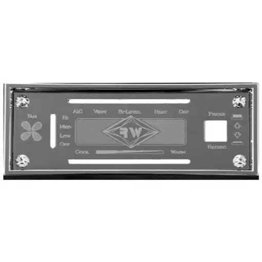 Kenworth 2001 & Older AC Control Plate with Trim