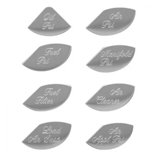 Peterbilt 8pc Gauge Emblem Kits