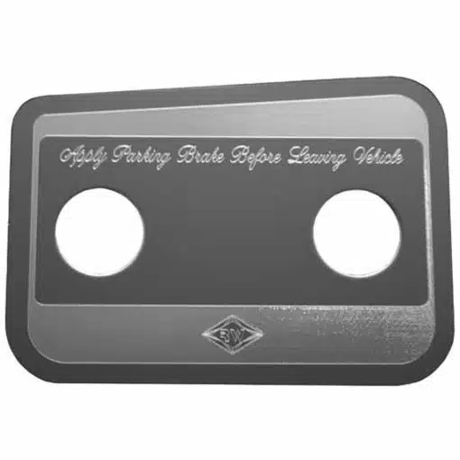 Peterbilt 2006+ Stainless Parking Brake Plate