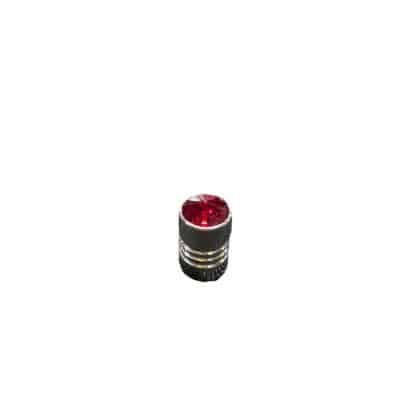 Large Crystal Valve Stem Cover - Red