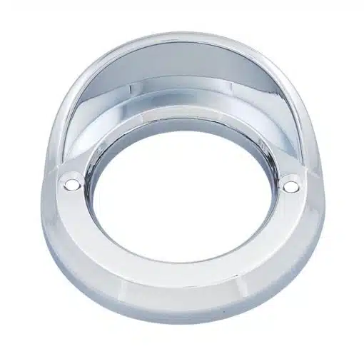 2" Chrome Plastic Round Bezel w/Visor