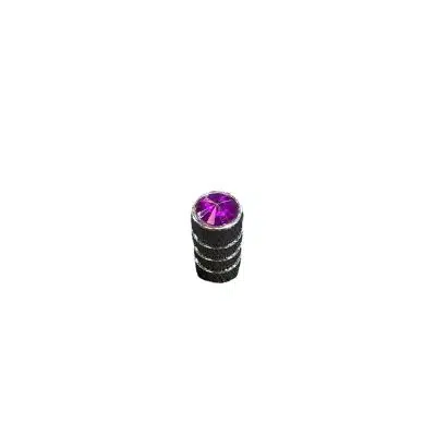 Small Crystal Valve Stem Cover - Purple