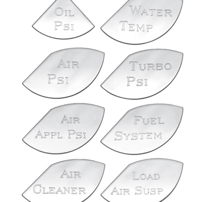 Kenworth 8pc Gauge Emblem Kits
