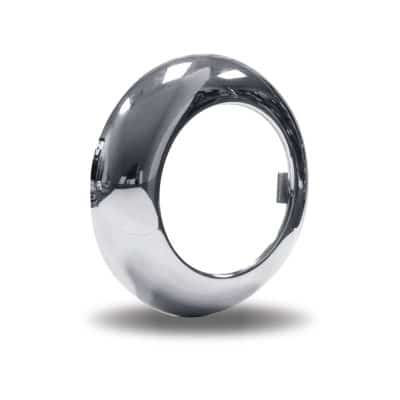 2.5" Chrome Plastic Twist On Bezel