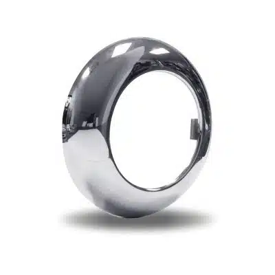 2.5" Chrome Plastic Twist On Bezel