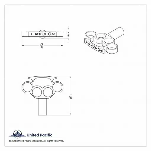 Chrome Aluminum Brass Knuckle Air Valve - Image 3