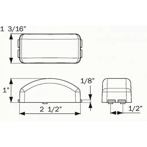 Series 15 - 3 LED Reflector Clearance Marker - Image 3