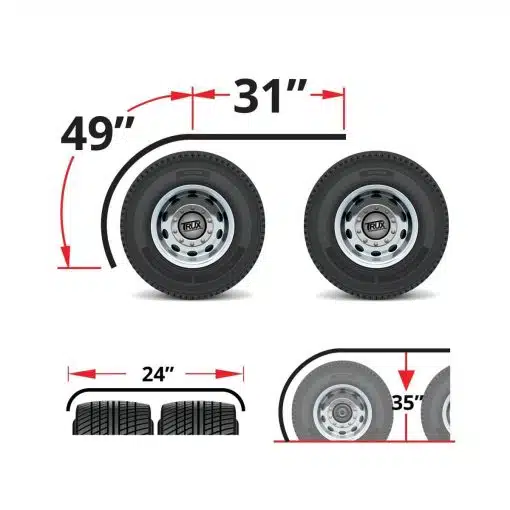 Extra Long SS Half Tandem Fenders 80" - Image 2
