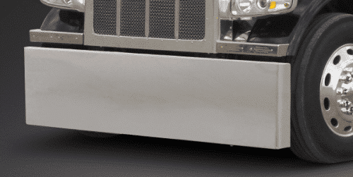 Ultrachrome Chrome Front Bumper For Peterbilt 579 With Tow Hook Cutouts & Brackets
