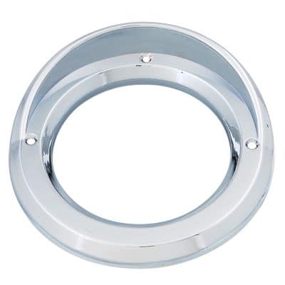 4" Chrome Plastic Round Bezel w/Visor