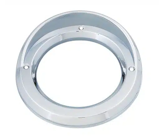 4" Chrome Plastic Round Bezel w/Visor