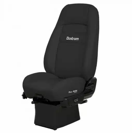 Bostrom Pro Ride Truck Seat, LOPRO 910 AIR Suspension, Hi-Back, Air Lumbar, Black Ultra-Leather