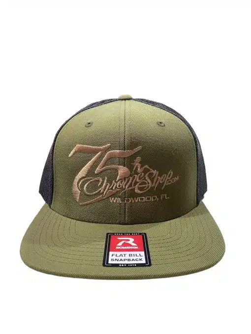 75 Chrome Shop Flat Bill Lady Logo Hat