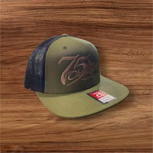 75 Chrome Shop Flat Bill Lady Logo Hat - Image 18