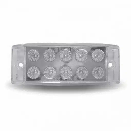2" x 6" Dual Revolution Amber Marker to Blue Auxiliary LED Trailer Light - Image 4