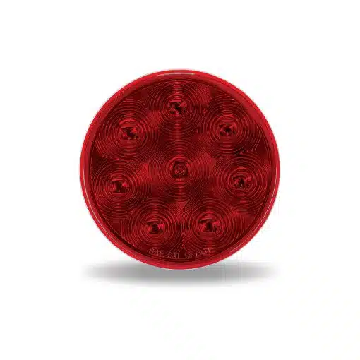 4" Red Economy LED Light - 8 Diodes