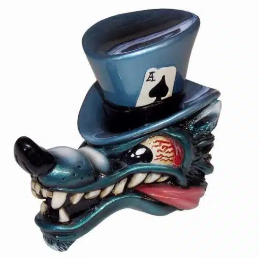 Blue Top Hat Wolf Shift Knob