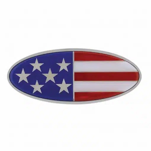 Chrome Oval Emblem - USA