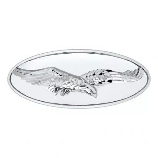 Chrome Oval Emblem - Eagle