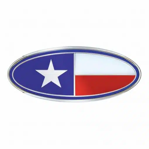 Chrome Oval Emblem - Texas